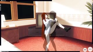 3D HENTAI Kurisu Makise Gets Fucked in the Room (Steins Gate)