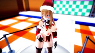 Mmd Christmas Santa Fucked and Squirting on my Helper