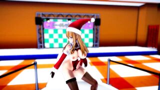 Mmd Christmas Santa Fucked and Squirting on my Helper