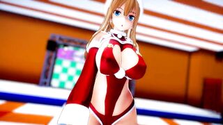 Mmd Christmas Santa Fucked and Squirting on my Helper