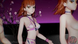 MMD R18 4k Mesh Bikini Misaka Multi Body - DDD - 1066