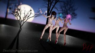 MMD R18 4k UHD Bikini MIku and Sisters - DDD - 1067