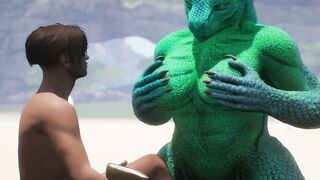 Alien Reptilian Shares Breast Milk With Human