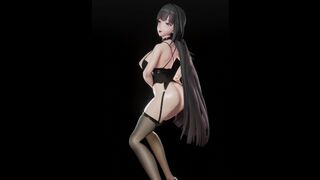 HONKAI IMPACT RAIDEN MEI HENTAI MMD 3D MUSIC DANCE MIXT BLACK HAIR COLOR EDIT SMIXIX