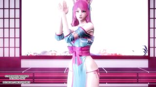 [MMD] IU - LILAC Spirit Blossom Ahri Sexy Kpop Dance League Of Legends Uncensored Hentai