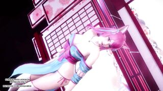 [MMD] IU - LILAC Spirit Blossom Ahri Sexy Kpop Dance League Of Legends Uncensored Hentai