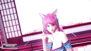 [MMD] IU - LILAC Spirit Blossom Ahri Sexy Kpop Dance League Of Legends Uncensored Hentai