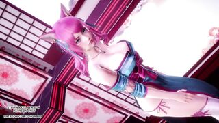 [MMD] IU - LILAC Spirit Blossom Ahri Sexy Kpop Dance League Of Legends Uncensored Hentai