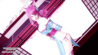 [MMD] IU - LILAC Spirit Blossom Ahri Sexy Kpop Dance League Of Legends Uncensored Hentai