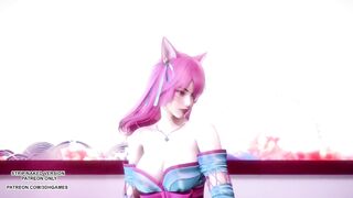 [MMD] IU - LILAC Spirit Blossom Ahri Sexy Kpop Dance League Of Legends Uncensored Hentai