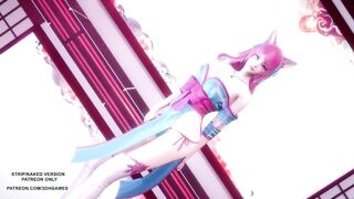 [MMD] IU - LILAC Spirit Blossom Ahri Sexy Kpop Dance League Of Legends Uncensored Hentai