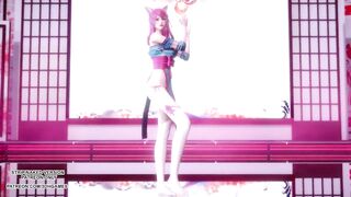 [MMD] IU - LILAC Spirit Blossom Ahri Sexy Kpop Dance League Of Legends Uncensored Hentai