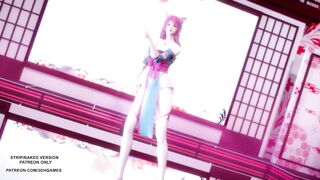 [MMD] IU - LILAC Spirit Blossom Ahri Sexy Kpop Dance League Of Legends Uncensored Hentai