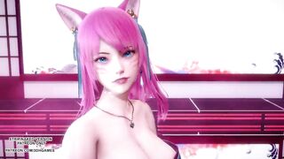 [MMD] IU - LILAC Spirit Blossom Ahri Sexy Kpop Dance League Of Legends Uncensored Hentai