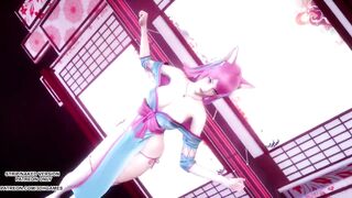 [MMD] IU - LILAC Spirit Blossom Ahri Sexy Kpop Dance League Of Legends Uncensored Hentai