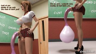 The Nun and the College Girl - Futa Cumbucket filling in Class - Student Fuck Teacher