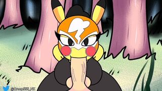 Pikachu Blowjob Cum (Pokemon parody)