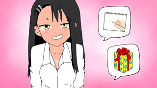 Hayase Nagatoro sex at school cumming in panties