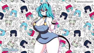 Sad Cat Dance Sexy Animation Hentai By HotaruChanART