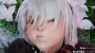 2B is such a cumslut (Nier Automata game 3d animation loop with sound)