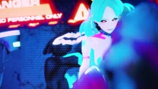 Cyberpunk: Edgerunner's Rebecca gets a mating press by Adam Smasher - 3D Animation Cyberpunk 2077 HD