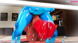 Futa Samus clones rough doggystyle anal fuck (Metroid Dead 3d animation loop with sound)