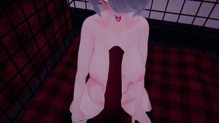 Your VR femboy plays with toys