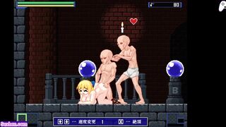 Warrior girl gets fucked by men with hard cocks and full of cum | Hentai Game Gallery | P29 W sound!