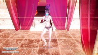 MMD Loona - PTT (Paint The Town) Sexy Kpop Dance Ahri Akali Seraphine League of Legends KDA