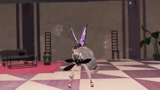 SKADI ARKNIGHTS HENTAI INSECTS SEX MMD NUDE DANCE PURPLE WINGS COLOR EDIT SMIXIX