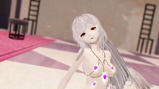 SKADI ARKNIGHTS HENTAI INSECTS SEX MMD NUDE DANCE PURPLE WINGS COLOR EDIT SMIXIX