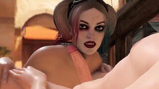 Harley Quinn Gets Her Pussy Fucked Hard by a Huge Cock | Creampie