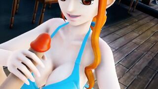 Nami One Piece sexy big ass suck