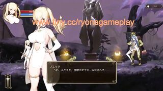 Cute blonde in hentai ryona sex with big goblin in ritual summon new gameplay