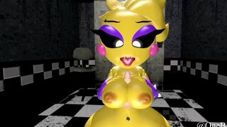 Masturbate with her tits Five nights at Freddy's girl