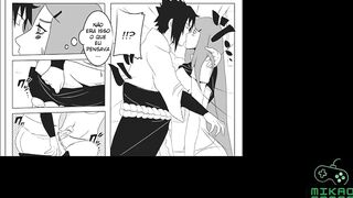 Sasuke fode a mae gostosa do amigo Kushina Uzumaki