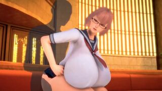 3D Hentai Super Big Tits Schoolgirl