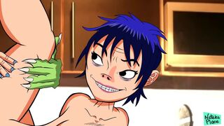 Gorillaz xxx Porn Parody - Noodle and Murdoc