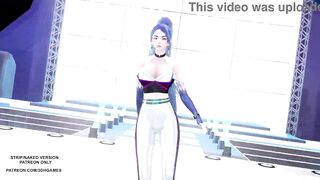 [MMD] Kep1er - Up! Ahri Seraphine Kaisa Hot Kpop Dance League Of Legends KDA AllOut