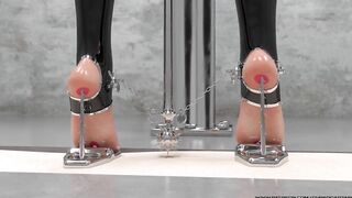 Extreme Metal Heel 3D BDSM Animation