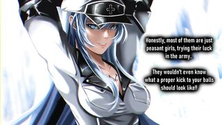 HentaiAnimeJOI - Esdeath Is Disappointed In You (Quick Femdom JOI)