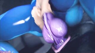 Samus is fucked by huge penis monster and makes her have orgasms