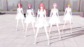 【KKVMD / MMD】気まぐれメルシィ 一花 二乃 三玖 四葉 五月【五等分の花嫁】