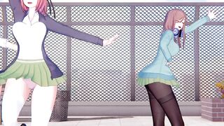 【KKVMD / MMD】気まぐれメルシィ 一花 二乃 三玖 四葉 五月【五等分の花嫁】