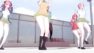 【KKVMD / MMD】気まぐれメルシィ 一花 二乃 三玖 四葉 五月【五等分の花嫁】