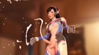 D.VA OVERWATCH TRANSEXUAL FUTANARI LEAVES CUM