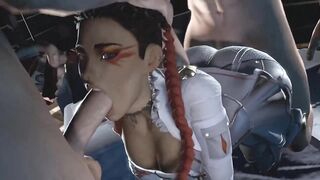 3D Compilation: Apex Legends Loba Deepthroat Blowjob Dick Ride Titjob Uncensored Hentai