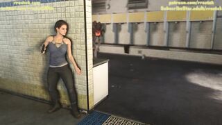 Jill Valentine in Big Trouble Hardcore 3D Animation