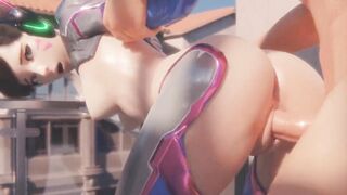 3D Compilation: Overwatch Dva Fucked From Behind Tracy Missionary Widowmaker Triple Penetrated