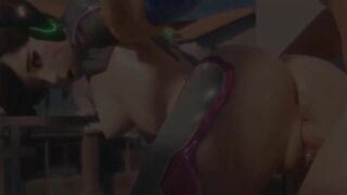 3D Compilation: Overwatch Dva Fucked From Behind Tracy Missionary Widowmaker Triple Penetrated